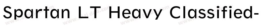 Spartan LT Heavy Classified字体转换
